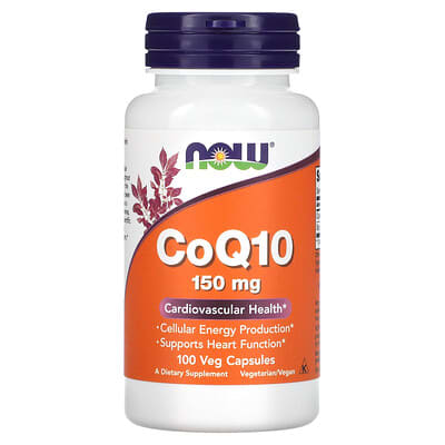 NOW Foods, CoQ10, 150 mg, 100 Veg Capsules