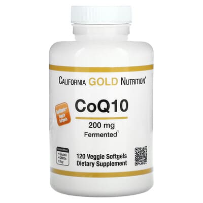 California Gold Nutrition, CoQ10, 200 mg, 120 Veggie Softgels